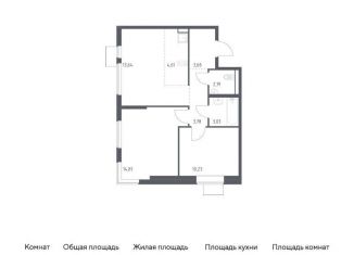 2-комнатная квартира на продажу, 56 м2, Московская область, жилой комплекс Горки Парк, 6.2