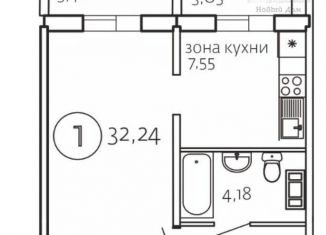 Продаю 1-комнатную квартиру, 38 м2, Челябинск, улица Маршала Чуйкова, 32