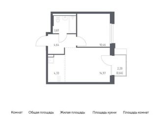 Продам двухкомнатную квартиру, 38.9 м2, поселение Кокошкино, жилой комплекс Новое Внуково, к28