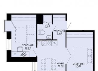 Продам двухкомнатную квартиру, 41.6 м2, Санкт-Петербург, метро Площадь Мужества
