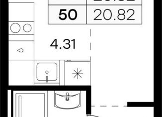 Продам квартиру студию, 20.8 м2, Ленинградская область