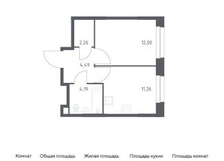 Продается однокомнатная квартира, 34.2 м2, Москва, жилой комплекс Эко Бунино, 13