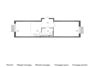Продается 2-комнатная квартира, 48.2 м2, Московская область, жилой комплекс Мытищи Парк, к4.1
