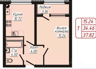 Продажа 2-ком. квартиры, 37.8 м2, Кисловодск