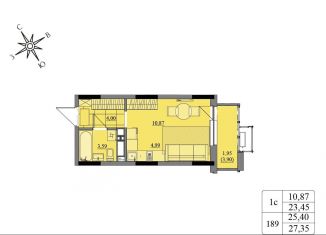 Продаю квартиру студию, 25.4 м2, Ижевск