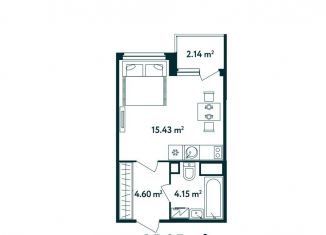 Продаю квартиру студию, 25.3 м2, поселок Мещерино