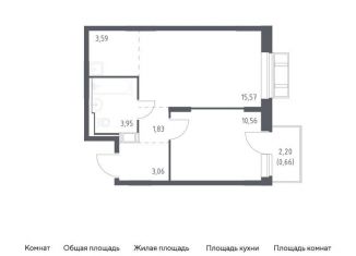 Продажа 1-ком. квартиры, 39.2 м2, Московская область