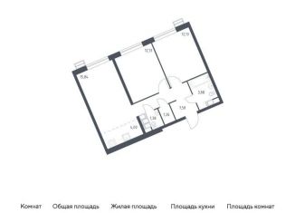Продажа 2-комнатной квартиры, 58.2 м2, Москва, жилой комплекс Квартал Румянцево, к1