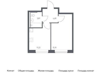 Продам 1-ком. квартиру, 35 м2, Москва, САО