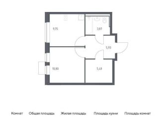 Продажа 1-комнатной квартиры, 35.8 м2, Москва, Молжаниновский район