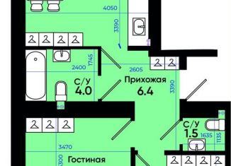 Продам 2-комнатную квартиру, 57 м2, Батайск, улица Олимпийское Кольцо, 36к20