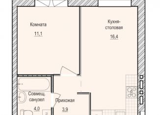 Продам однокомнатную квартиру, 35.4 м2, Удмуртия