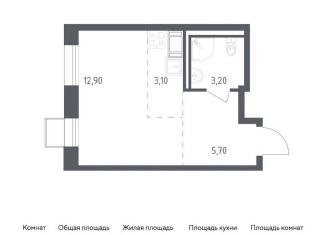 Квартира на продажу студия, 24.9 м2, посёлок Песочный