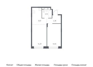 Продается однокомнатная квартира, 45 м2, Московская область