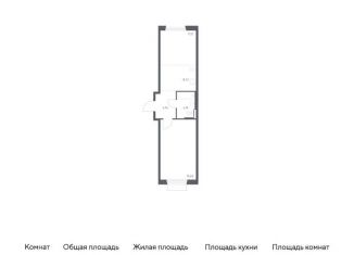 Продам однокомнатную квартиру, 48.2 м2, поселение Кокошкино, жилой комплекс Новое Внуково, к25