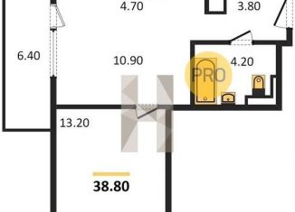 Продаю однокомнатную квартиру, 38.8 м2, Новосибирск, улица Ляпидевского, 5, метро Заельцовская