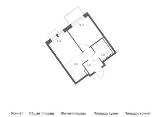 2-ком. квартира на продажу, 34.1 м2, Москва, САО