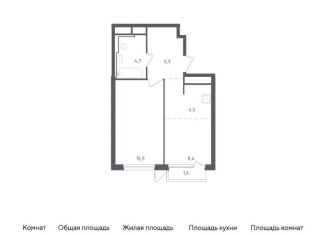 Продажа 1-комнатной квартиры, 44 м2, Московская область, жилой комплекс Спутник, 24