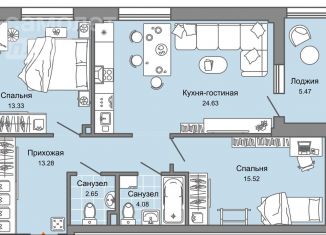 Продается трехкомнатная квартира, 76 м2, Кировская область