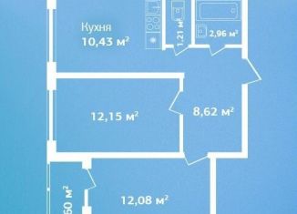 Продается 2-комнатная квартира, 49.1 м2, Ленинградская область