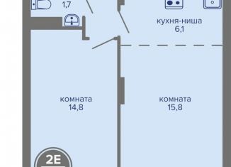Продажа двухкомнатной квартиры, 52.4 м2, Пермь, Индустриальный район, шоссе Космонавтов, 309А