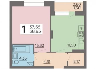 Продается 1-комнатная квартира, 39 м2, Воронеж, Коминтерновский район, улица Независимости, 78