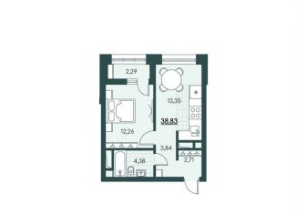 Продам однокомнатную квартиру, 38.8 м2, Курганская область