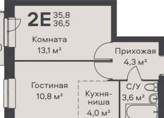 Продаю 2-комнатную квартиру, 36.5 м2, Пермский край
