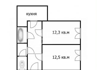 Продается 2-ком. квартира, 43.9 м2, Томск, улица Говорова, 10/2