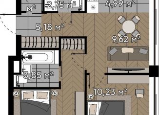 Продается 2-комнатная квартира, 50.4 м2, Москва, метро Октябрьское поле, улица Берзарина, 37