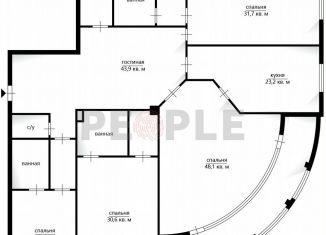 4-ком. квартира на продажу, 245.9 м2, Москва, Хилков переулок, 1, метро Кропоткинская