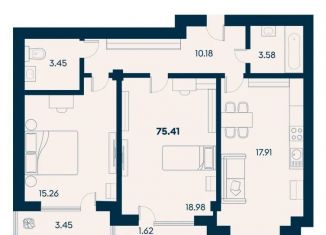 Продам 2-комнатную квартиру, 26.2 м2, поселок городского типа Заозерное