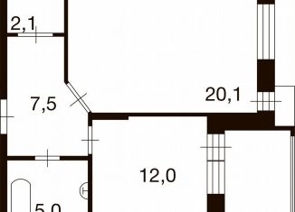 Продажа 1-ком. квартиры, 46.3 м2, деревня Ивановское, улица Семёна Гордого, 3