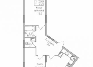 Продается 2-комнатная квартира, 73.9 м2, Липецкая область, улица Тельмана, 120