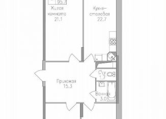 Продам трехкомнатную квартиру, 95.7 м2, Липецкая область