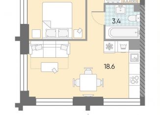 Продается однокомнатная квартира, 37.5 м2, Москва, метро Тульская, жилой комплекс Зиларт, 21/22