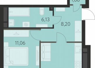 Продам 1-ком. квартиру, 42 м2, Екатеринбург, метро Чкаловская, улица Академика Ландау, 43