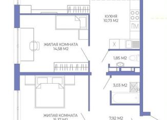 Продажа трехкомнатной квартиры, 75.8 м2, Пензенская область, Побочинская улица, с3