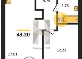 Продаю 1-ком. квартиру, 44.5 м2, Калининградская область