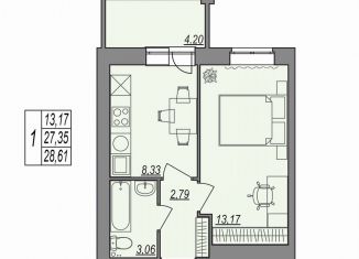 Продается 1-ком. квартира, 28.6 м2, Волгоградская область