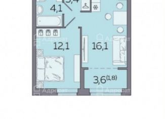 Продается 1-ком. квартира, 37.5 м2, Волгоград, улица Владимира Петровского, 4А