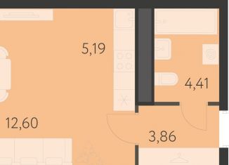 Продажа квартиры студии, 26.1 м2, Екатеринбург, метро Чкаловская, 17-й квартал, 7к2