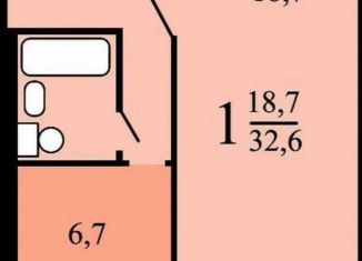 Продаю 1-ком. квартиру, 32.6 м2, Москва, Кировоградская улица, 28к3, метро Пражская