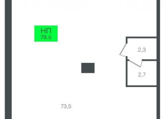 Продам помещение свободного назначения, 78.6 м2, Тюмень, улица Василия Малкова, 19