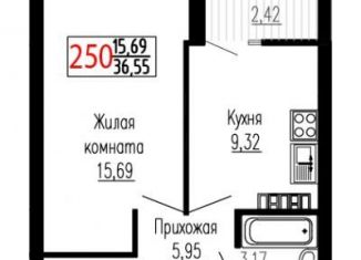 Продается однокомнатная квартира, 36.6 м2, Екатеринбург, улица Лыжников, 3, метро Ботаническая