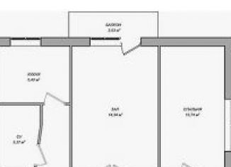 Продается двухкомнатная квартира, 44 м2, Самара, улица 22-го Партсъезда, 32, метро Советская