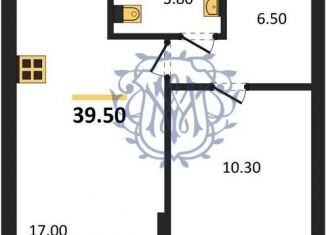 Продаю однокомнатную квартиру, 39.5 м2, село Мирное