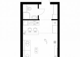 Продается квартира студия, 25.2 м2, Москва, жилой комплекс Полар, 1.5