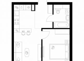 Продам 1-ком. квартиру, 38 м2, Москва, жилой комплекс Полар, 1.5, метро Бибирево