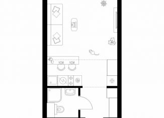 Продажа квартиры студии, 25.2 м2, Москва, жилой комплекс Полар, 1.4